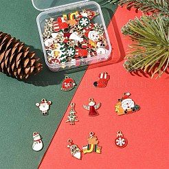40Pcs Christmas Theme Alloy Enamel Pendants&nbsp;ENAM-FS0004-19