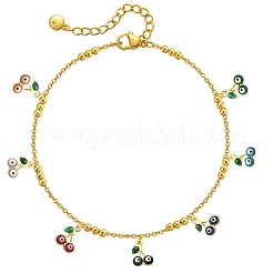 50Pcs Rack Plating Brass Enamel Pendants&nbsp;KK-CJ0001-87
