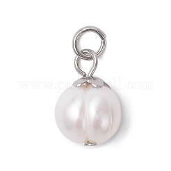 Natural Pearl Potato Charms&nbsp;PALLOY-JF04617