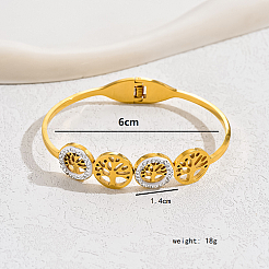 201 Stainless Steel Cuff Bangles&nbsp;MD1186-2