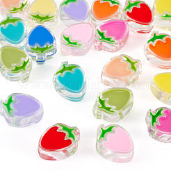 22Pcs 11 Colors Transparent Enamel Acrylic Beads&nbsp;TACR-TA0001-59
