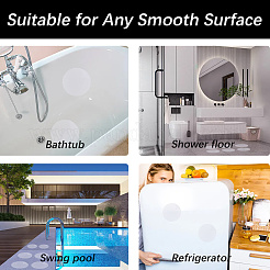 Flat Round PEVA Bathtub Non-Slip Stickers&nbsp;AJEW-CN0003-85A