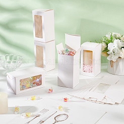 Paper Candy Boxes with PVC Clear Window&nbsp;LS-CON-WH0097-07A-01A