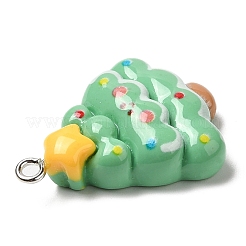 Christmas Opaque Resin Pendants&nbsp;CRES-D016-01G