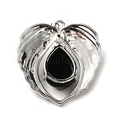 Natural Obsidian Teardrop Pendants&nbsp;KK-K331-02P-05