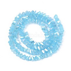 Electroplate Imitation Jade Glass Beads Strands&nbsp;LS-GLAA-N023-4mm-33