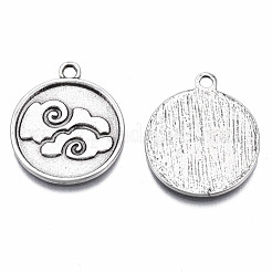 Tibetan Style Alloy Pendant Enamel Settings&nbsp;PALLOY-S120-285-NR