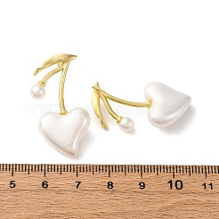 Cherry Brass Stud Earrings&nbsp;EJEW-V017-01B-G