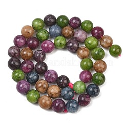 Natural Dyed White Jade Beads Strands&nbsp;GG-CBAEB22-B01-8mm-15