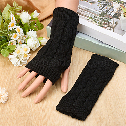 1 Pair Nylon Warm Fingerless Gloves&nbsp;AJEW-CY0002-22A