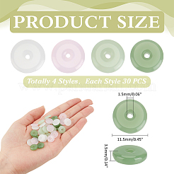 120Pcs 4 Colors Transparent Glass Beads&nbsp;GLAA-ME0001-23