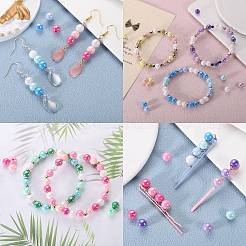 400Pcs 4 Colors Opaque Acrylic Beads&nbsp;MACR-SZ0001-79C