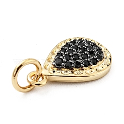 Brass Micro Pave Cubic Zirconia Pendants&nbsp;KK-E015-11G