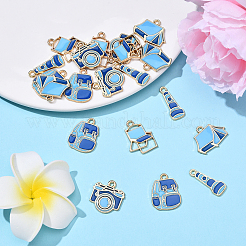 20Pcs 5 Styles Camping Equipment Series Alloy Enamel Pendants&nbsp;FIND-YW0007-13B