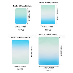 72Pcs 4 Styles Two Tone Rectangle Plastic Gift Bags&nbsp;OPP-TA0001-15A
