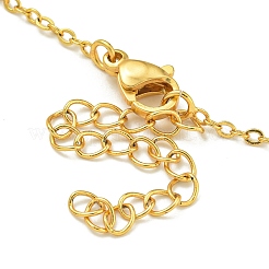 Ion Plating(IP) 304 Stainless Steel Cable Chain Necklaces&nbsp;NJEW-H040-01G