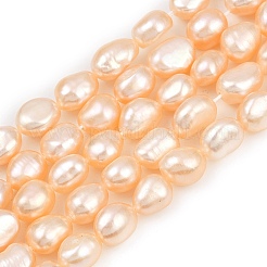 Natural Cultured Freshwater Pearl Beads Strands&nbsp;PEAR-P064-20I-03B-01