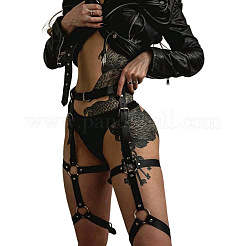 Adjustable Alloy & PU Leather Waist Leg Chains for Women&nbsp;FS-WG282E8-02