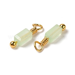 Imitation Jade Glass Charms&nbsp;KK-P242-14G