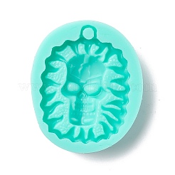 Oval with Skull Pendant Food Grade Silicone Molds&nbsp;LS-DIY-M040-07
