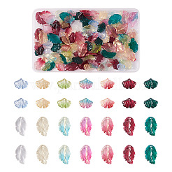 140Pcs 14 Style Transparent Baking Paint Glass Pendants&nbsp;LAMP-TA0001-02