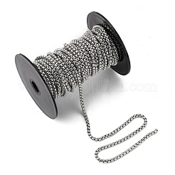 Tarnish Resistant 304 Stainless Steel Box Chains&nbsp;CHS-K001-37A