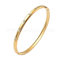304 Stainless Steel Hinged Bangles for Women&nbsp;BJEW-C132-02G