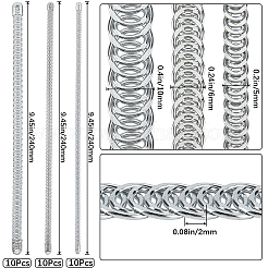 30Pcs 3 Styles Carbon Steel Spiral Corset Boning Stay&nbsp;FIND-GF0005-98