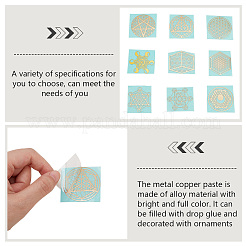 9Pcs 9 Style Carbon Steel Cabochons&nbsp;DIY-OC0008-55