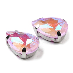 Mocha Fluorescent(MI) Teardrop Sew on Rhinestone&nbsp;GGLA-R043-02B-P06