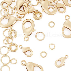 16Pcs 2 Styles Brass Lobster Claw Clasps&nbsp;KK-TA0009-17