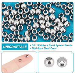 201 Stainless Steel Spacer Beads&nbsp;STAS-UN0008-09P
