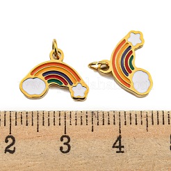 Ion Plating(IP) 304 Stainless Steel Charms&nbsp;STAS-O003-10G