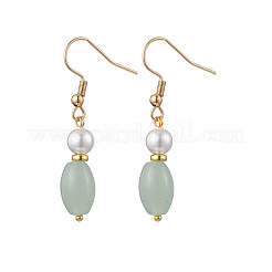 Natural Green Aventurine Dangle Earrings&nbsp;EJEW-JE06470