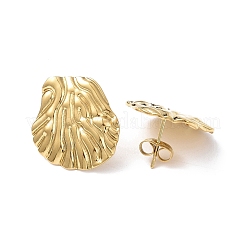 Ion Plating(IP) 304 Stainless Steel Stud Earring for Women&nbsp;EJEW-I285-18G