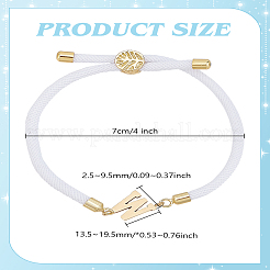 1pc Adjustable Nylon Cord Slider Bracelets for Women&nbsp;BJEW-LP0001-33W-G