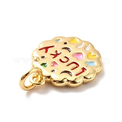 Rack Plating Brass Micro Pave Cubic Zirconia Pendants&nbsp;KK-M230-36G