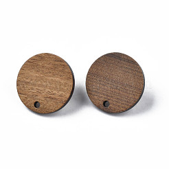 Walnut Wood Stud Earring Findings&nbsp;MAK-N032-043