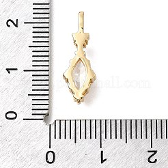 Brass Glass Pendants&nbsp;KK-U061-20G-01