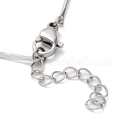 Non-Tarnish 304 Stainless Steel Bar Link Chain Bracelets&nbsp;BJEW-K226-07P