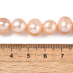 Natural Cultured Freshwater Pearl Beads Strands&nbsp;PEAR-I007-07U-01A