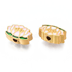 Rack Plating Alloy Enamel Beads&nbsp;ENAM-N056-030
