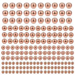 200Pcs 4 Size Brass Spacer Beads&nbsp;KK-LS0001-13RG