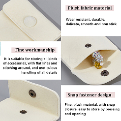 12Pcs 2 Colors Square Velvet Jewelry Bags&nbsp;TP-CP0001-02B