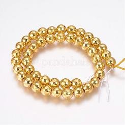Grade AA Non-Magnetic Synthetic Hematite Bead Strands&nbsp;G-G652-12G