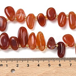 Natural Red Agate Beads Strands&nbsp;G-P604-A14-01