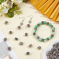 70Pcs 5 Styles Alloy Rhinestone European Beads&nbsp;ALRI-PA0001-01