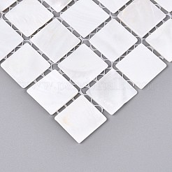 Natural Freshwater Shell Mosaic Tile Cabochons&nbsp;SHEL-Q029-05C