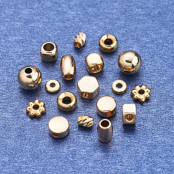 90Pcs 9 Style Brass Spacer Beads&nbsp;KK-CD0001-16G