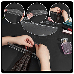 Acrylic Hairpiece Display Stands&nbsp;ODIS-WH0078-88